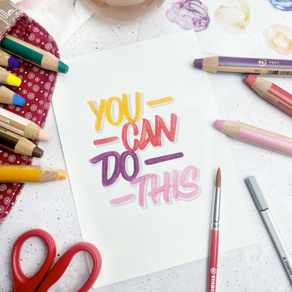 STABILO Buntstifte/Wachsmalstifte woody 3 in 1 ARTY - 18er Set + Spitzer + Pinsel