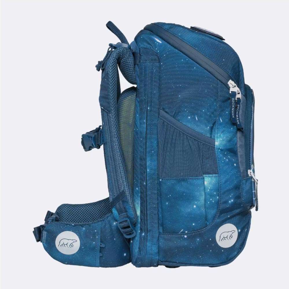 BECKMANN Schulranzen ACTIVE AIR FLX 6 tlg - Space Mission seitlich