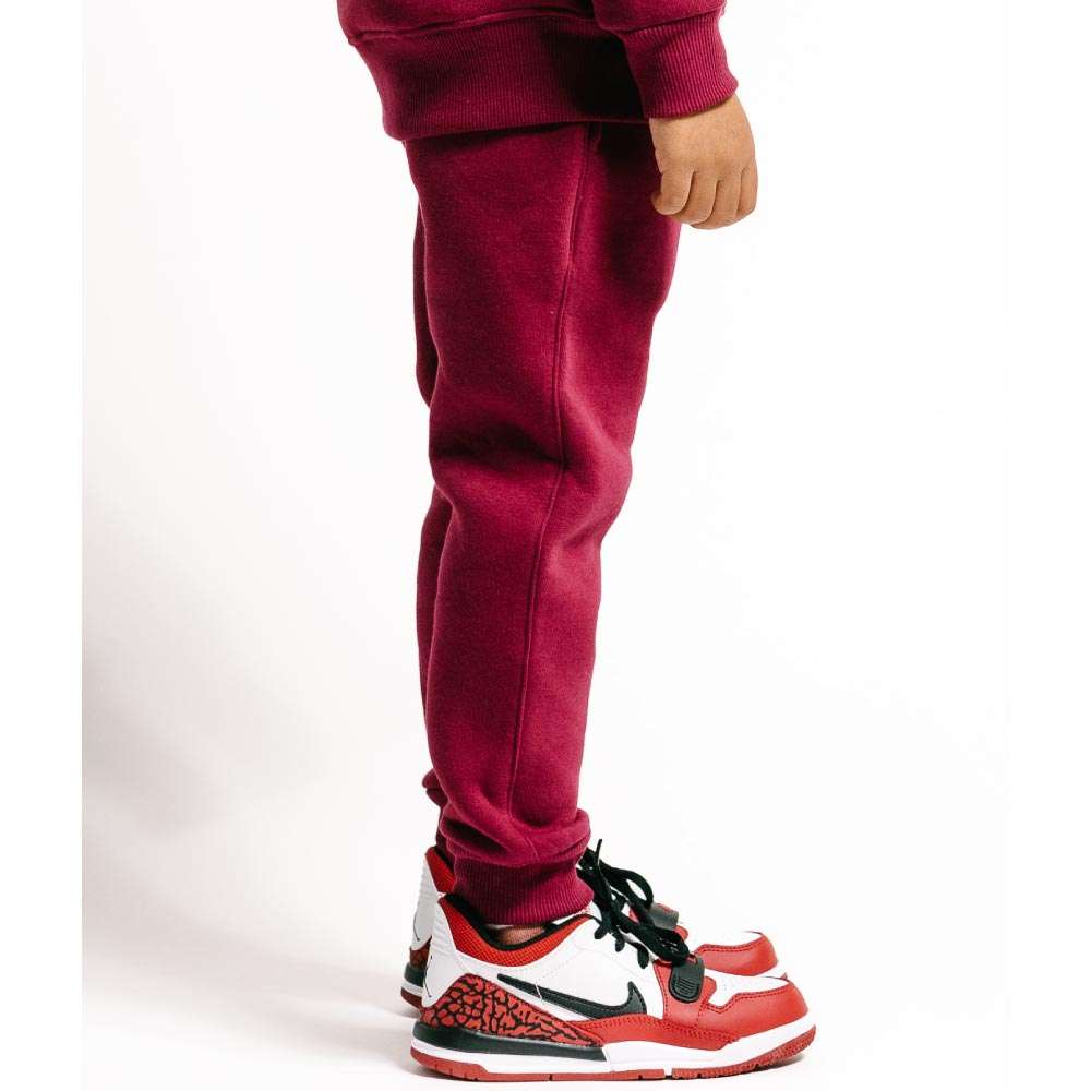 Children Urban Basic Jogginghose - Bordeaux seitlich