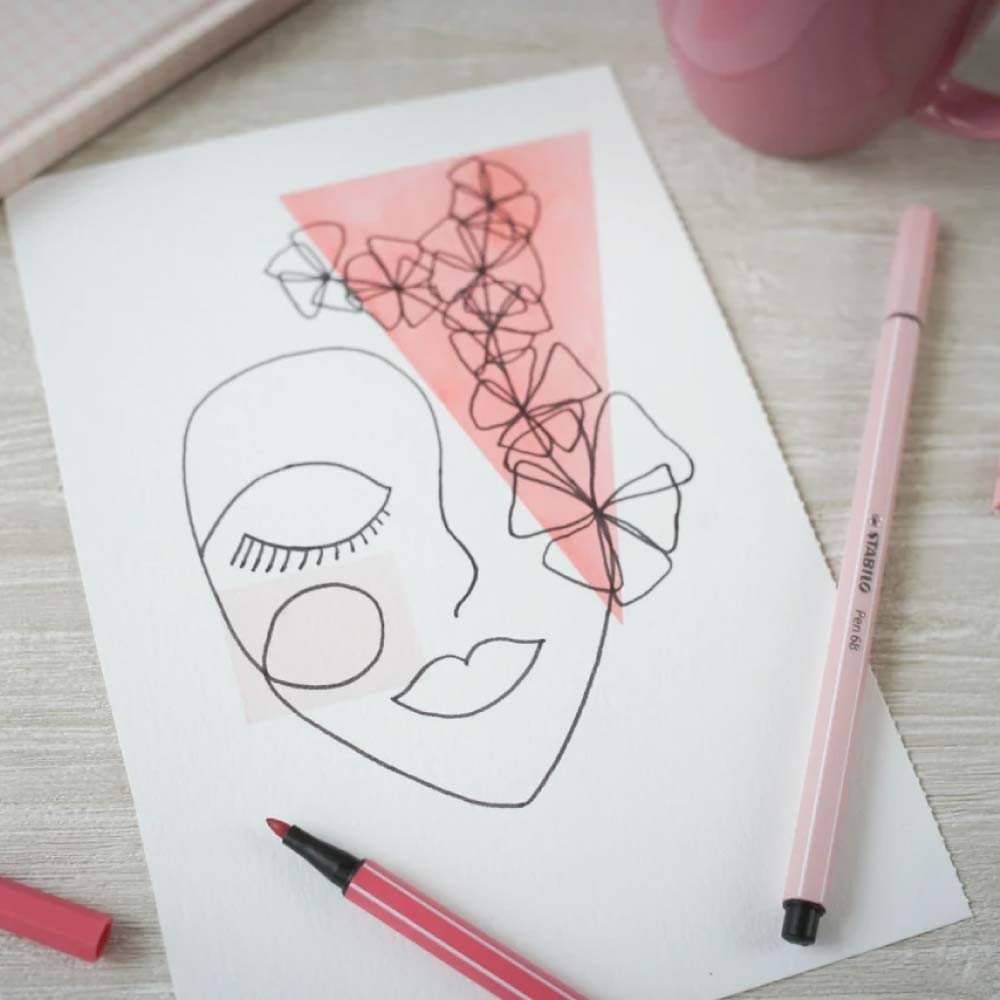 STABILO Premium Filzstift Pen 68 Zeichnung