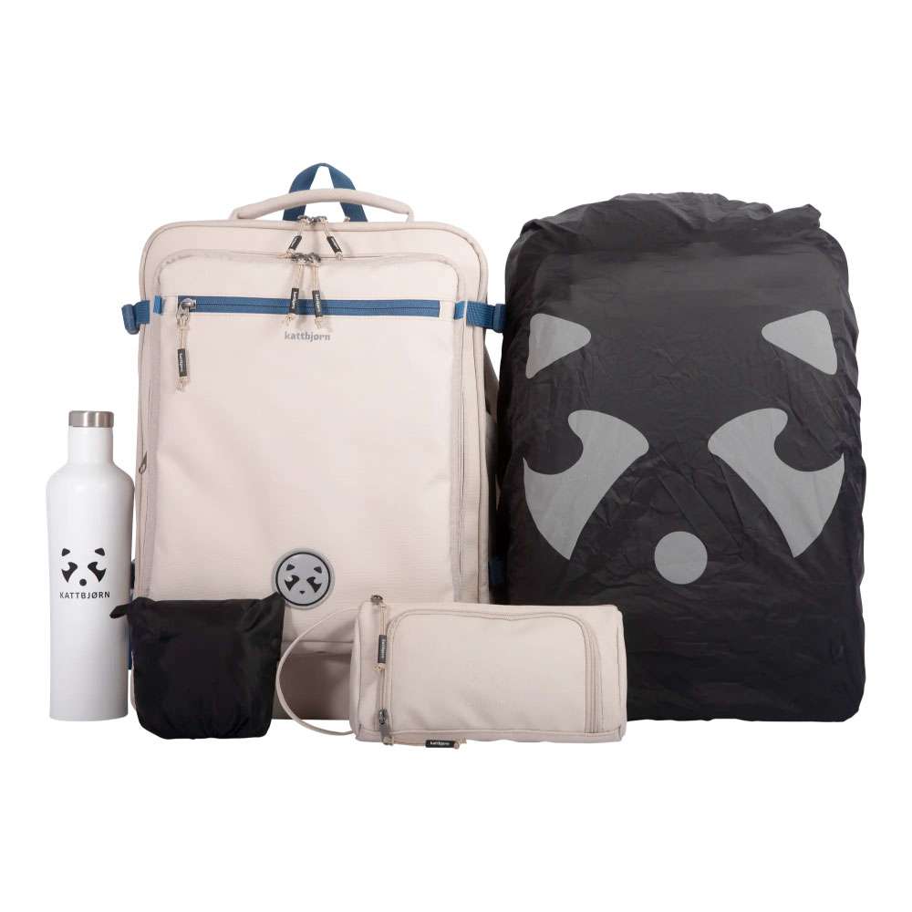 KATTBJÖRN Schulrucksack Classic Party Animals Set