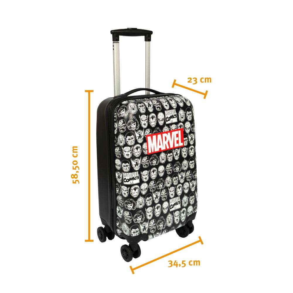 SCOOLI Kinderkoffer Trolley 20' - Marvel Comics  Maßangabe