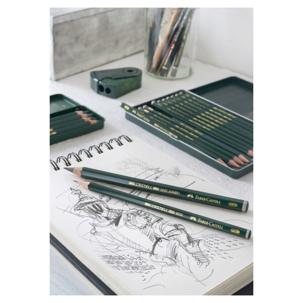 FABER-CASTELL Bleistift 9000 6er Set im Metalletui Deko