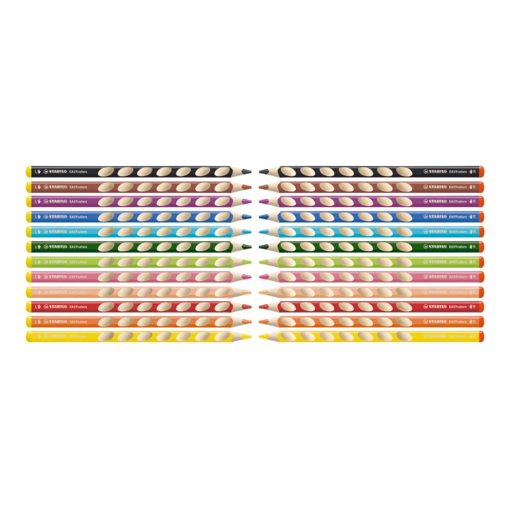 STABILO ergonomische Buntstifte EASYcolors alle Farben für Rechts- & Linkshänder