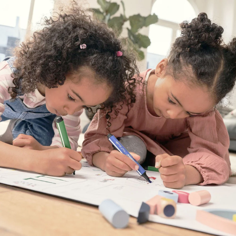 STABILO Filzstift Trio Scribbi Kinder malen zusammen