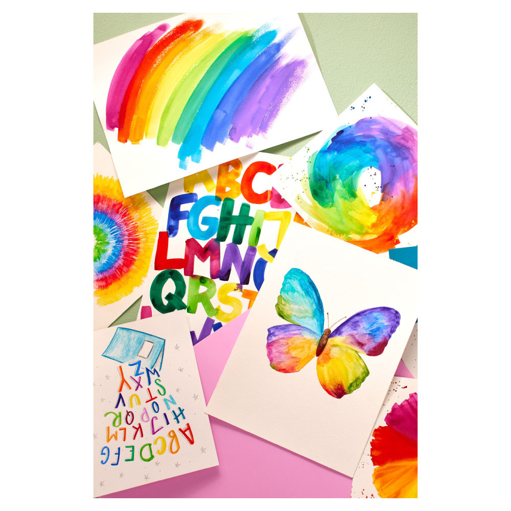 FABER-CASTELL Farbkasten Connector und Einzelfarben Blätter malen