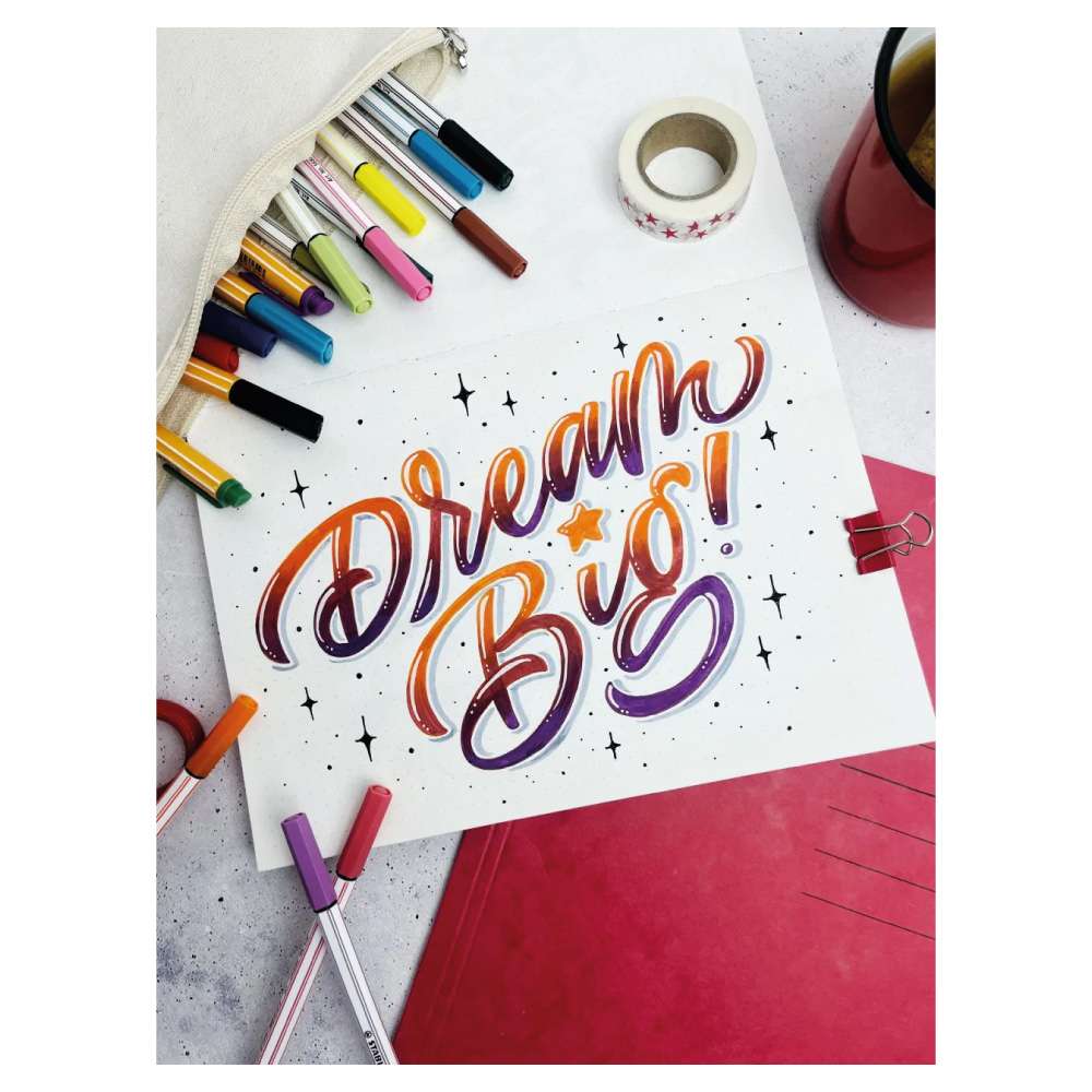 STABILO Premium-Filzstift Pen 68 brush ARTY malen