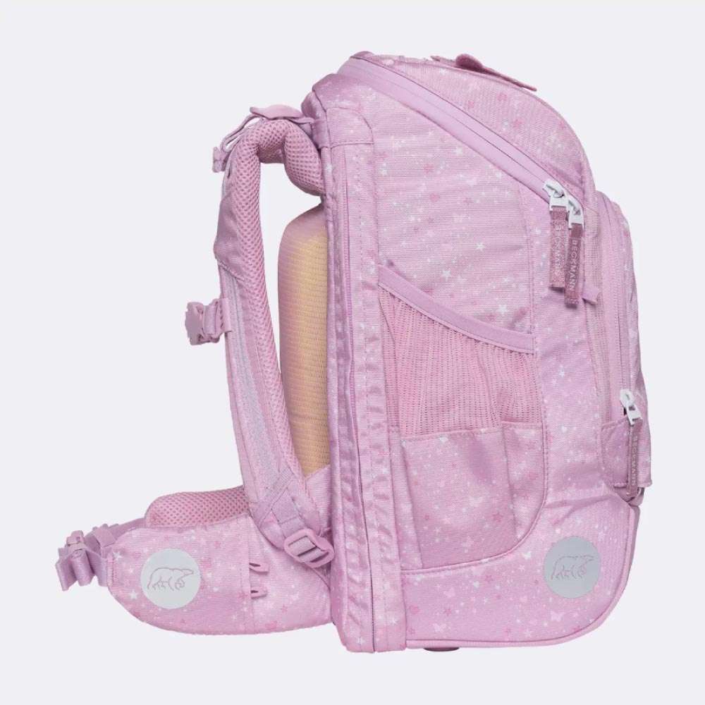 BECKMANN Schulranzen Active Air FLX 6 tlg - Rosie seitlich