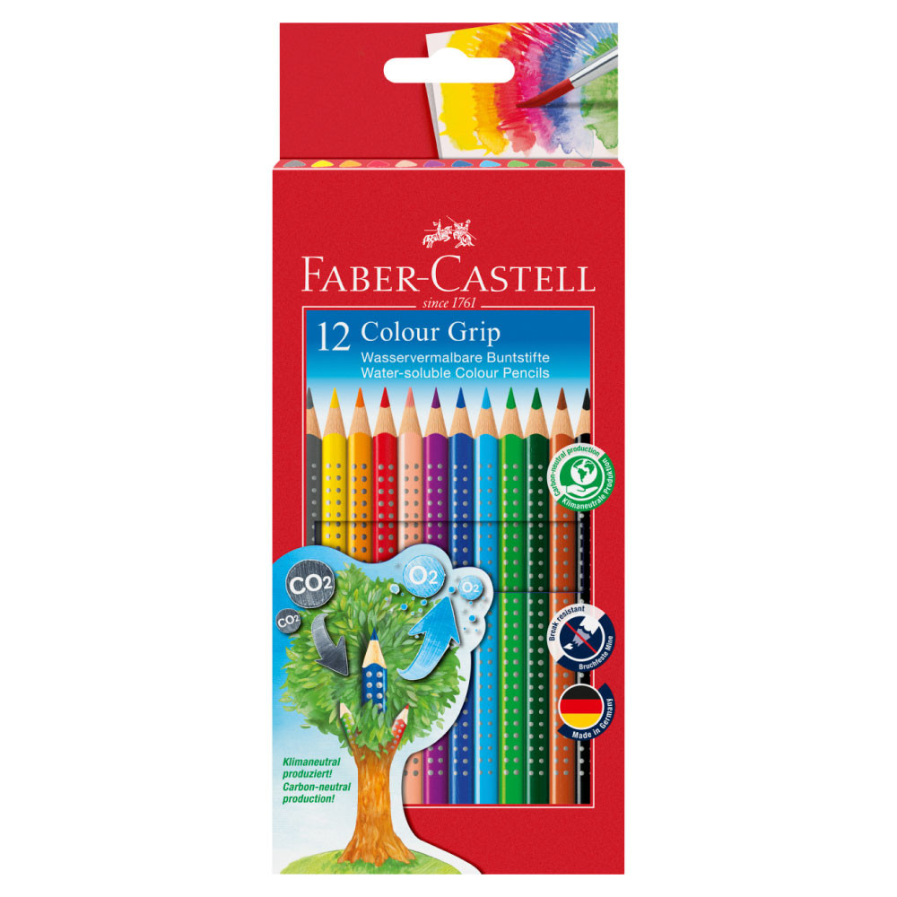 FABER CASTELL Dreikant-Buntstift Colour GRIP 12er Set