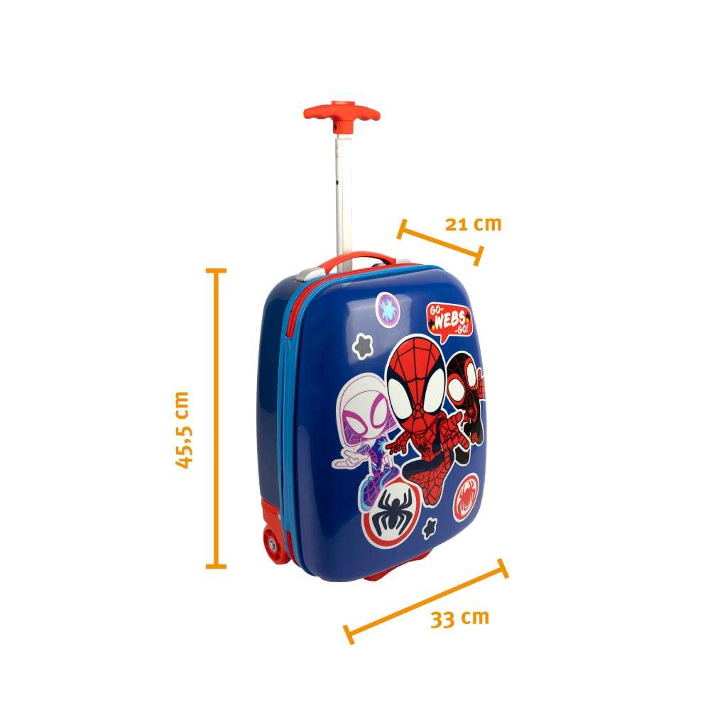 SCOOLI Kinderkoffer Trolley 16' - Spider Man Maßangaben