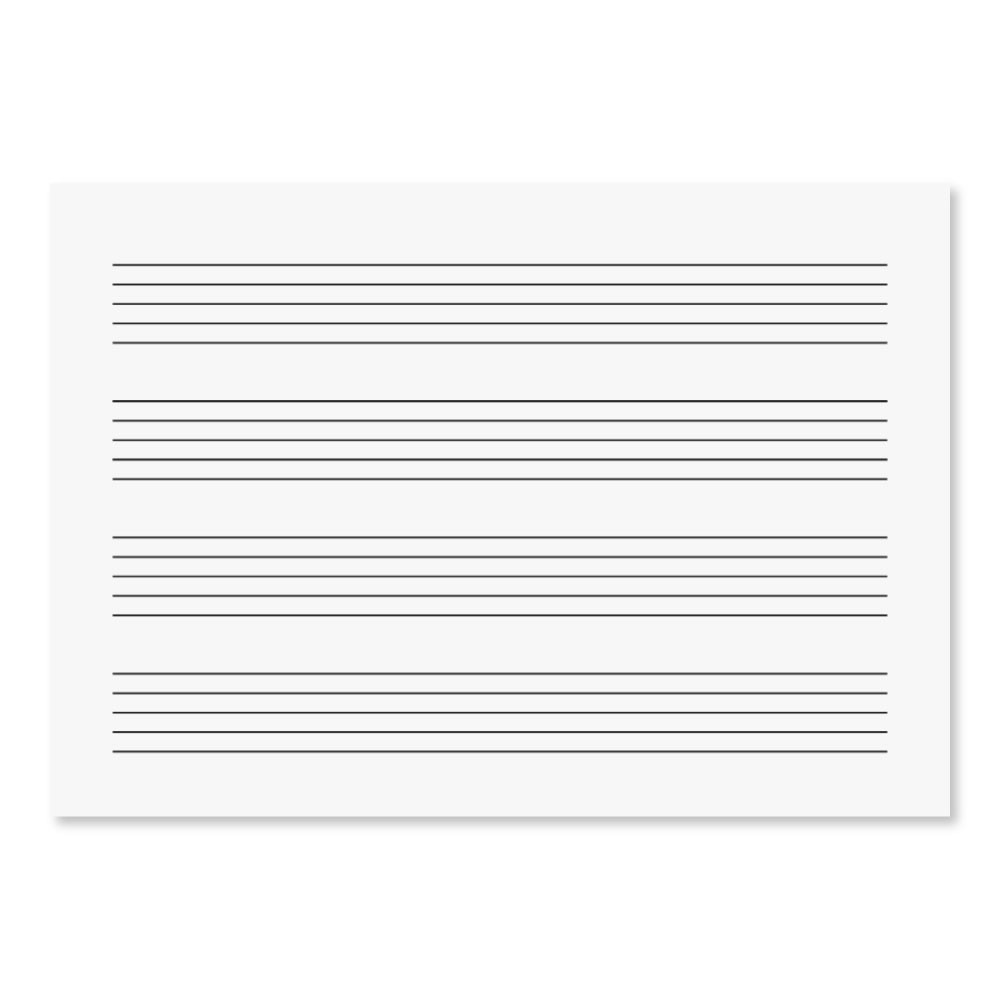 BRUNNEN Notenheft Star Elementarlineatur A5 quer - 80g/m2 8 Blatt Lineatur 14