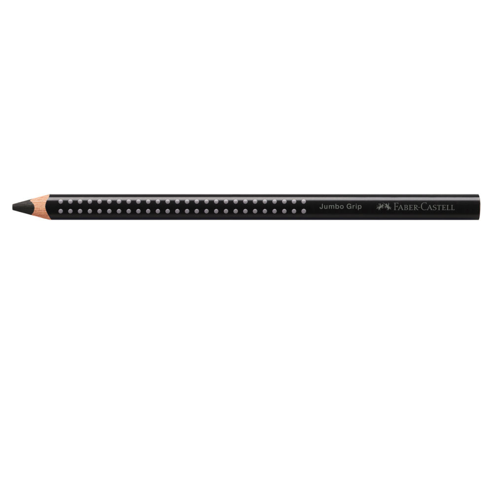 FABER-CASTELL Farbstift Jumbo Grip schwarz liegend