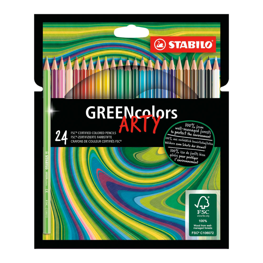STABILO umweltfreundliche Buntstifte GREENcolors „ARTY" 18er Set