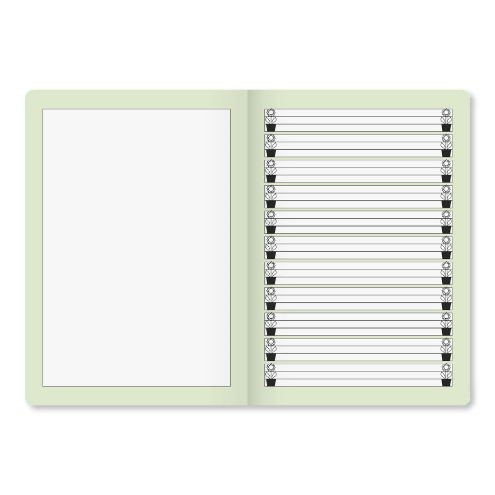 BRUNNEN Geschichtenheft A5 Lin. 1G 16 Blatt Innenansicht