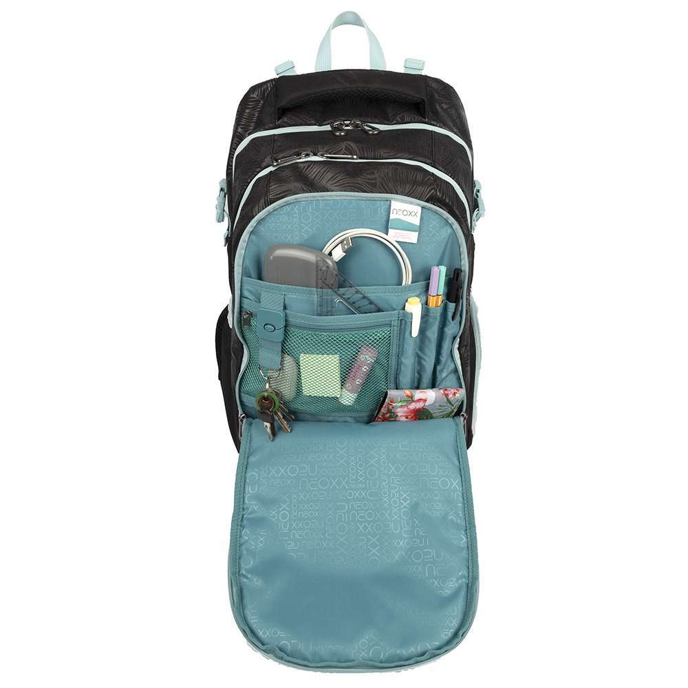 NEOXX Schulrucksack Active Pro Queen of the nite Vordertasche