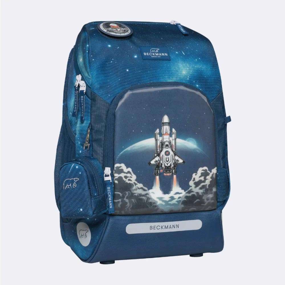 BECKMANN Schulranzen ACTIVE AIR FLX 6 tlg - Space Mission seitliche Front