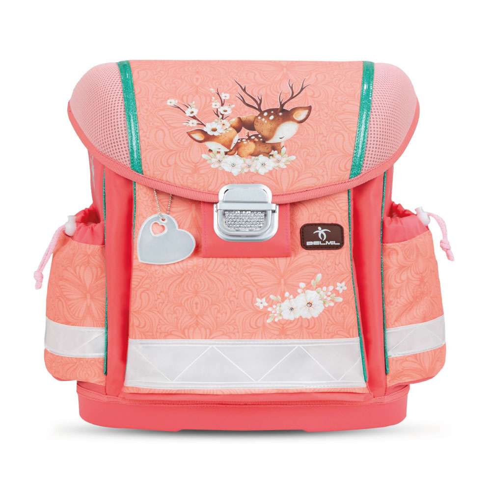 BELMIL Schulranzen CLASSY Set 4 tlg - Cute Doe Front