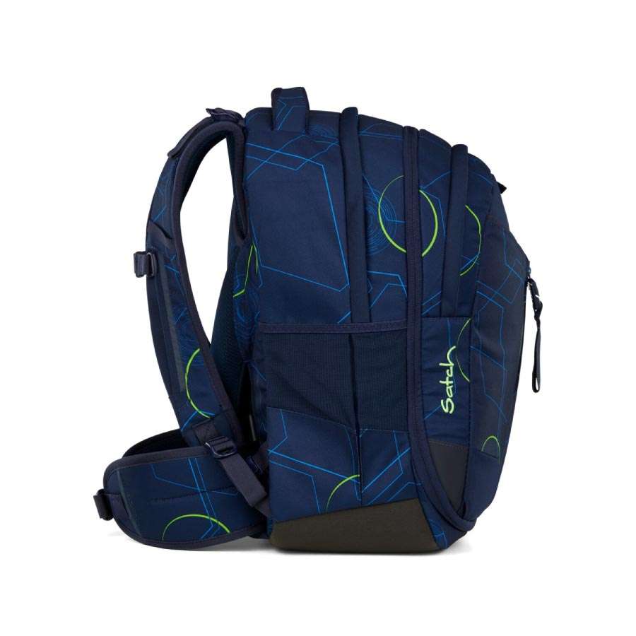 SATCH Schulrucksack MATCH (Modell 2025) - Blue Tech seitlich rechts