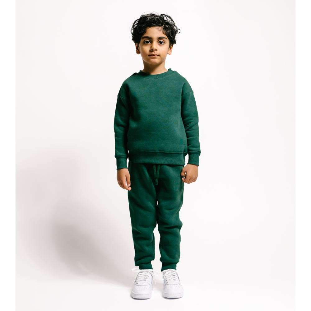 Children Urban Basic Jogginghose - Bottle Green Ganzkörperansicht