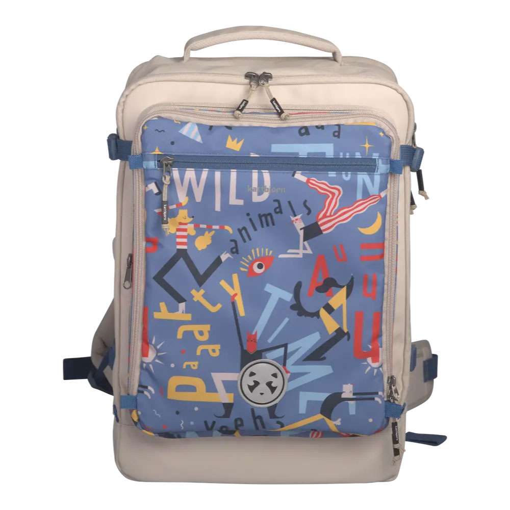 KATTBJÖRN Schulrucksack Classic Party Animals Vorderseite design