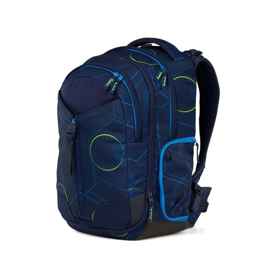 SATCH Schulrucksack MATCH (Modell 2025) - Blue Tech seitliche Front links