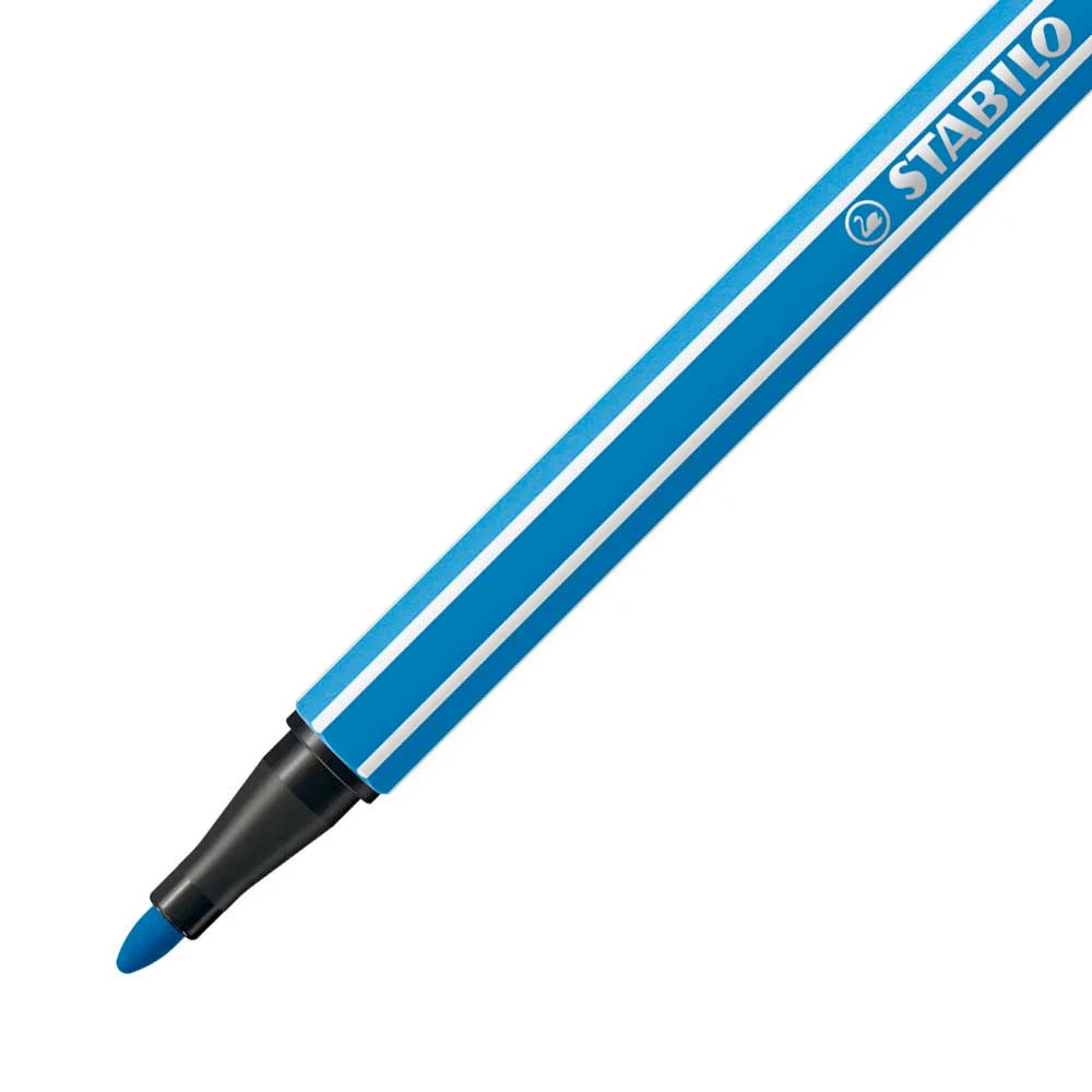 STABILO Premium Filzstift Pen 68 dunkelblau Spitzer