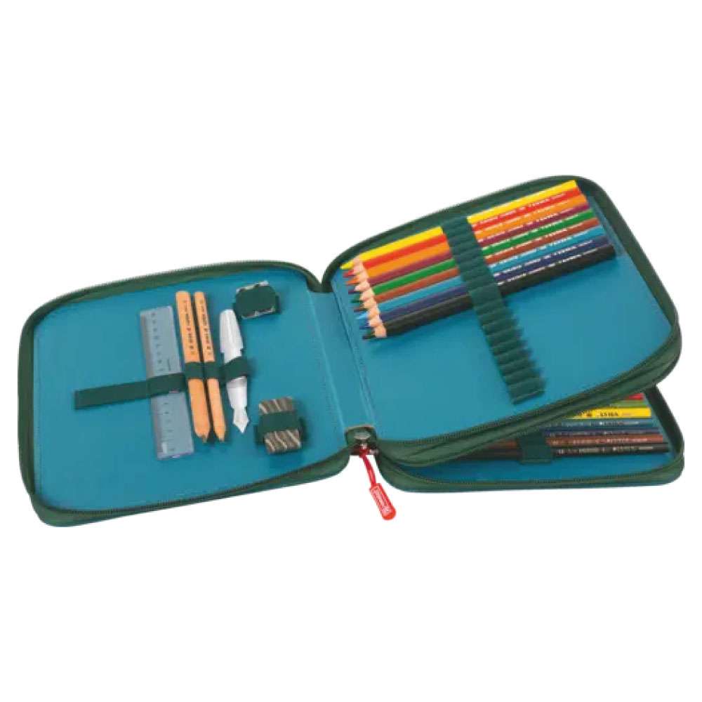 BRUNNEN Federmäppchen XXL 2-Zip Drago offen