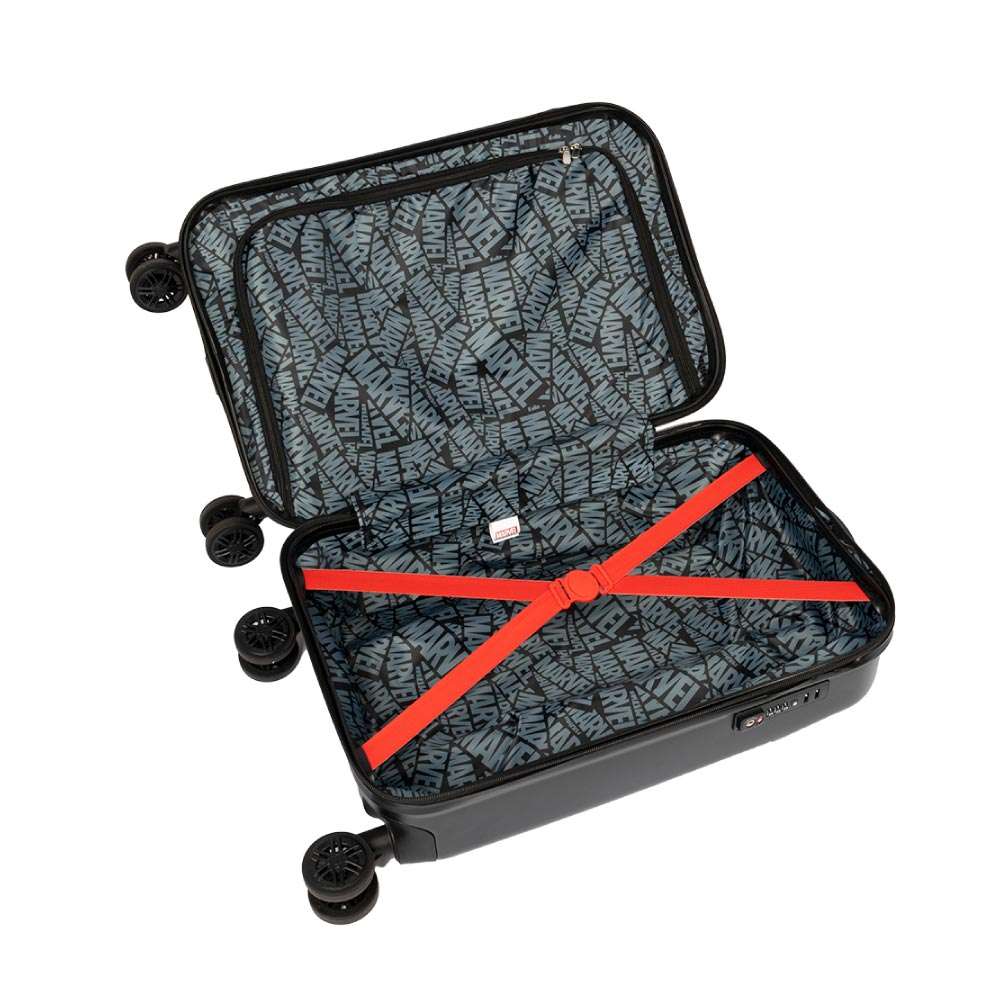 SCOOLI Kinderkoffer Trolley 20' - Marvel Comics  geöffnet leer