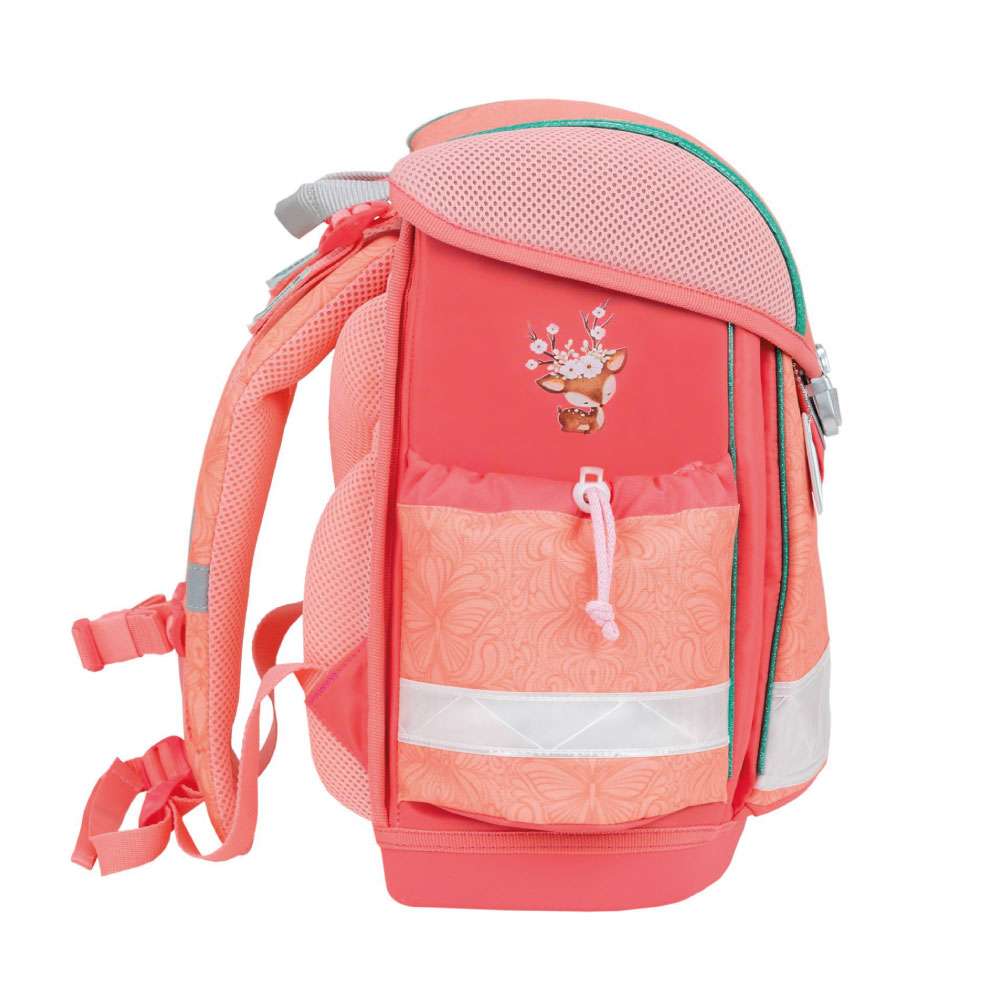 BELMIL Schulranzen CLASSY Set 4 tlg - Cute Doe seitlich