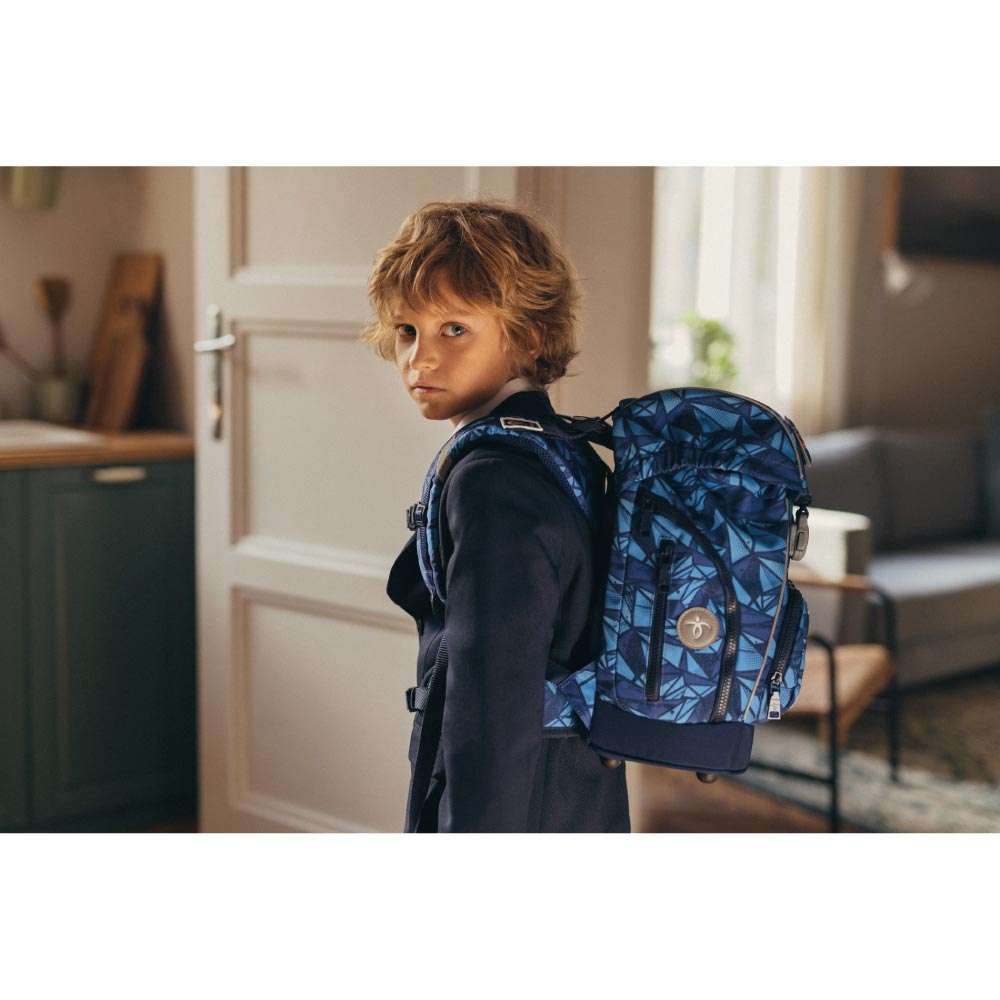 BELMIL Schulranzen CLASSY PLUS Set 5 tlg - Glacier Blue Kind mit Schulranzen