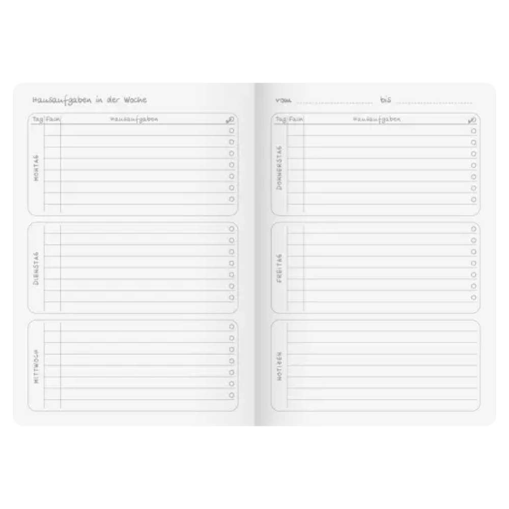 BRUNNEN Hausaufgabenheft Vivendi Blatt innen