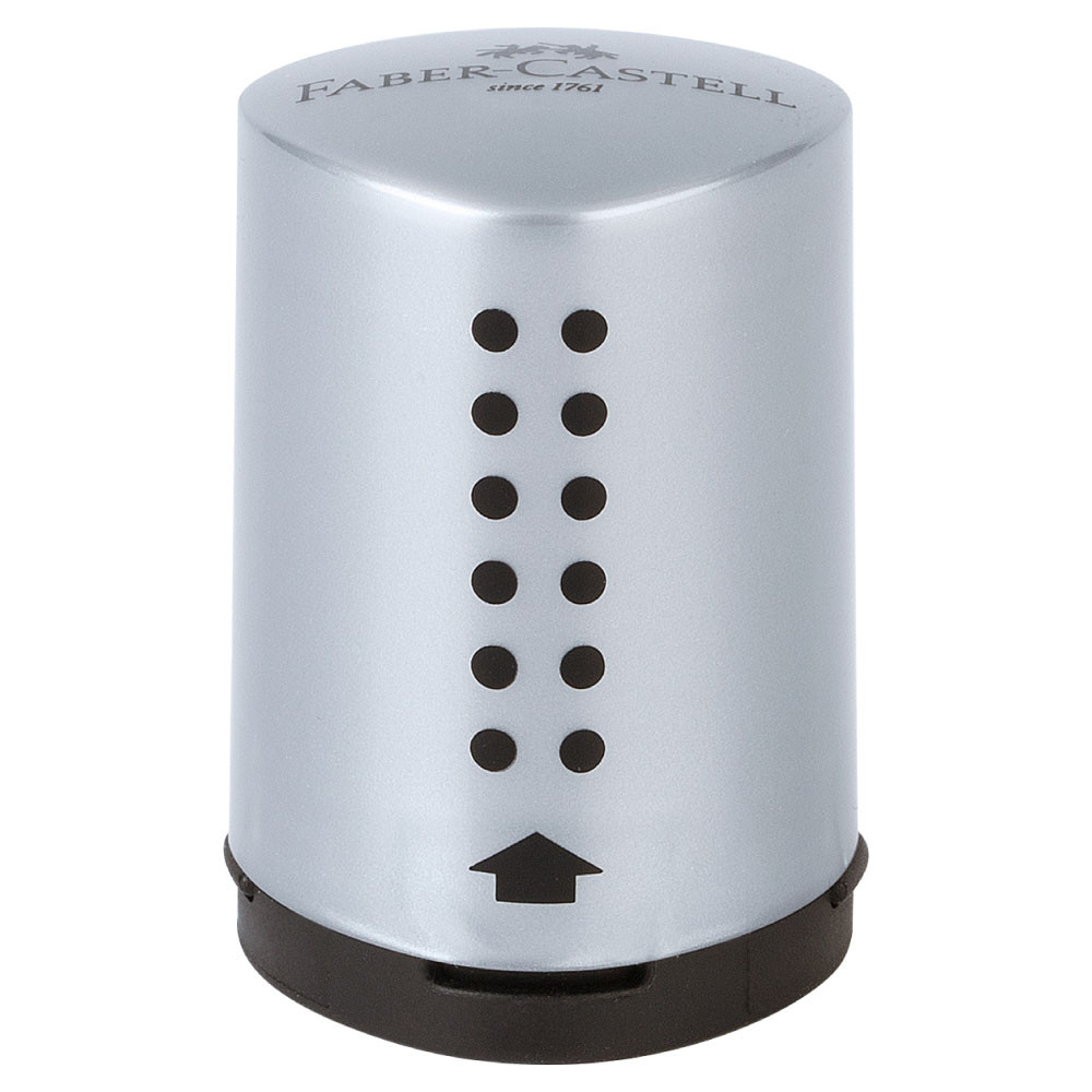 FABER-CASTELL Einfachspitzdose Grip 2001 Mini silber