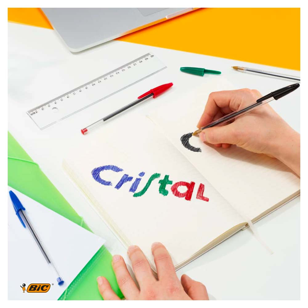 BIC Kugelschreiber Cristal rot schreiben
