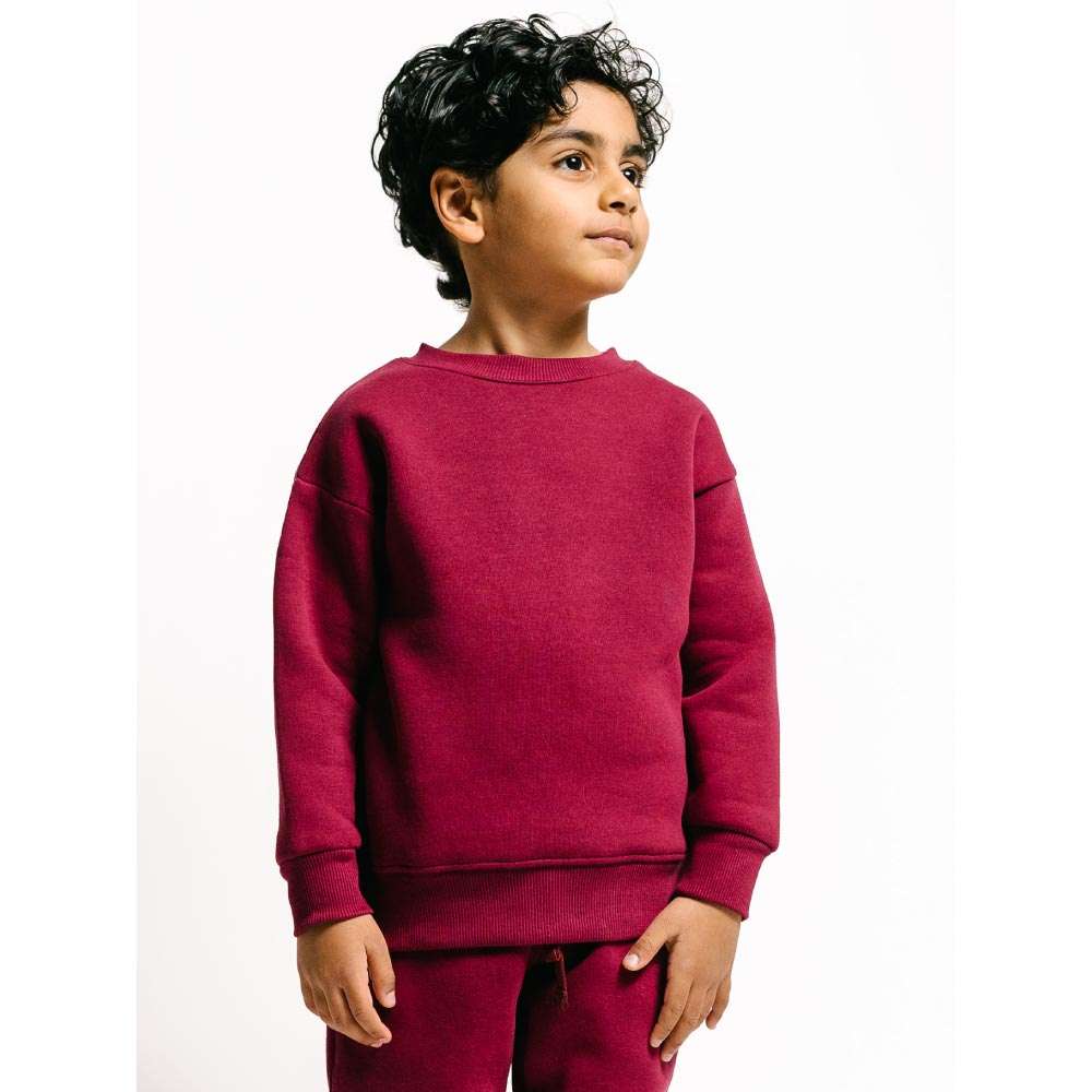 CHILDREN URBAN BASICS - Sweatshirt - Bordeaux Front