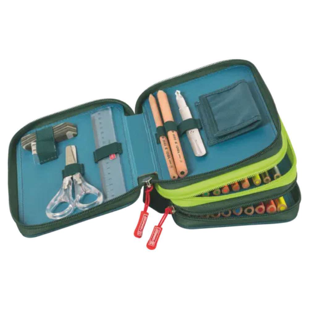 BRUNNEN Federmäppchen 3-Zip Drago offen