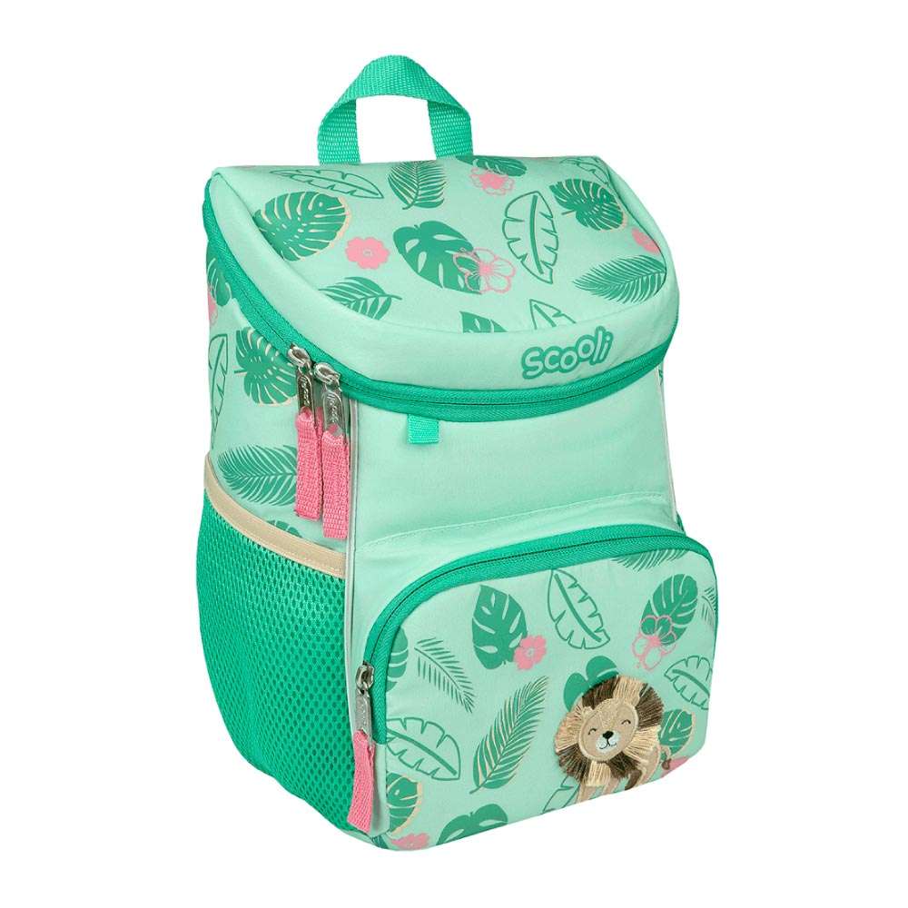 SCOOLI  Kindergarten Rucksack MINI-ME - Leo Lion seitliche Front