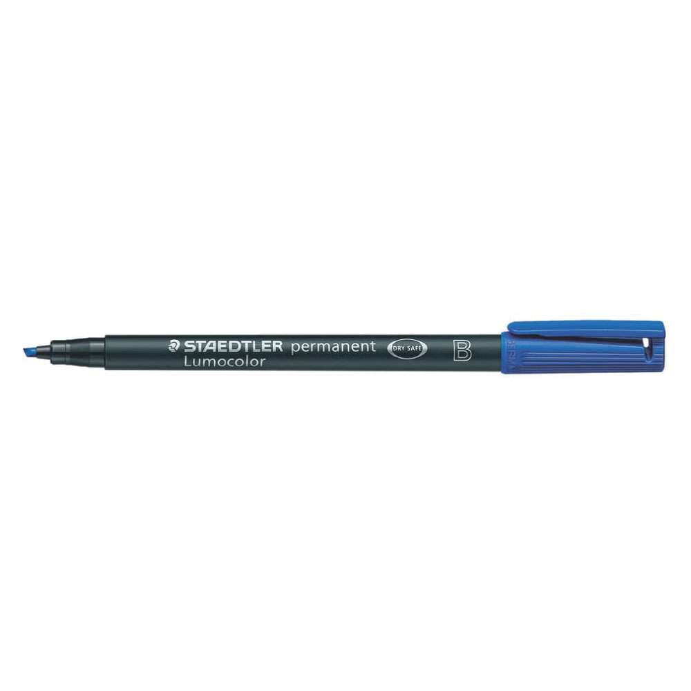 STAEDTLER Lumocolor Folienschreiber permanent, ca. 1.0 mm oder 2.5 mm, blau