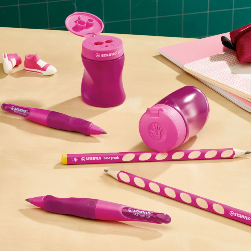 STABILO Ergonomischer Dosenspitzer EASYsharpener mit Bleistift