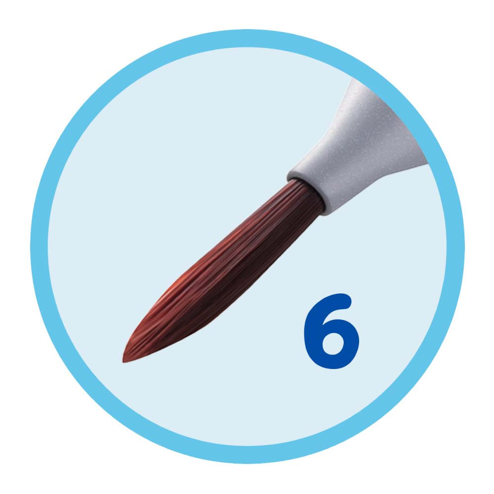 PELIKAN Pinsel griffix - Haarpinsel  Größe 6