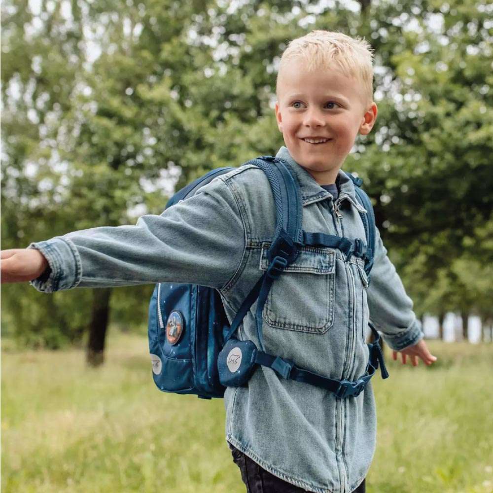 BECKMANN Schulranzen ACTIVE AIR FLX 6 tlg - Space Mission Kind mit Schulranzen