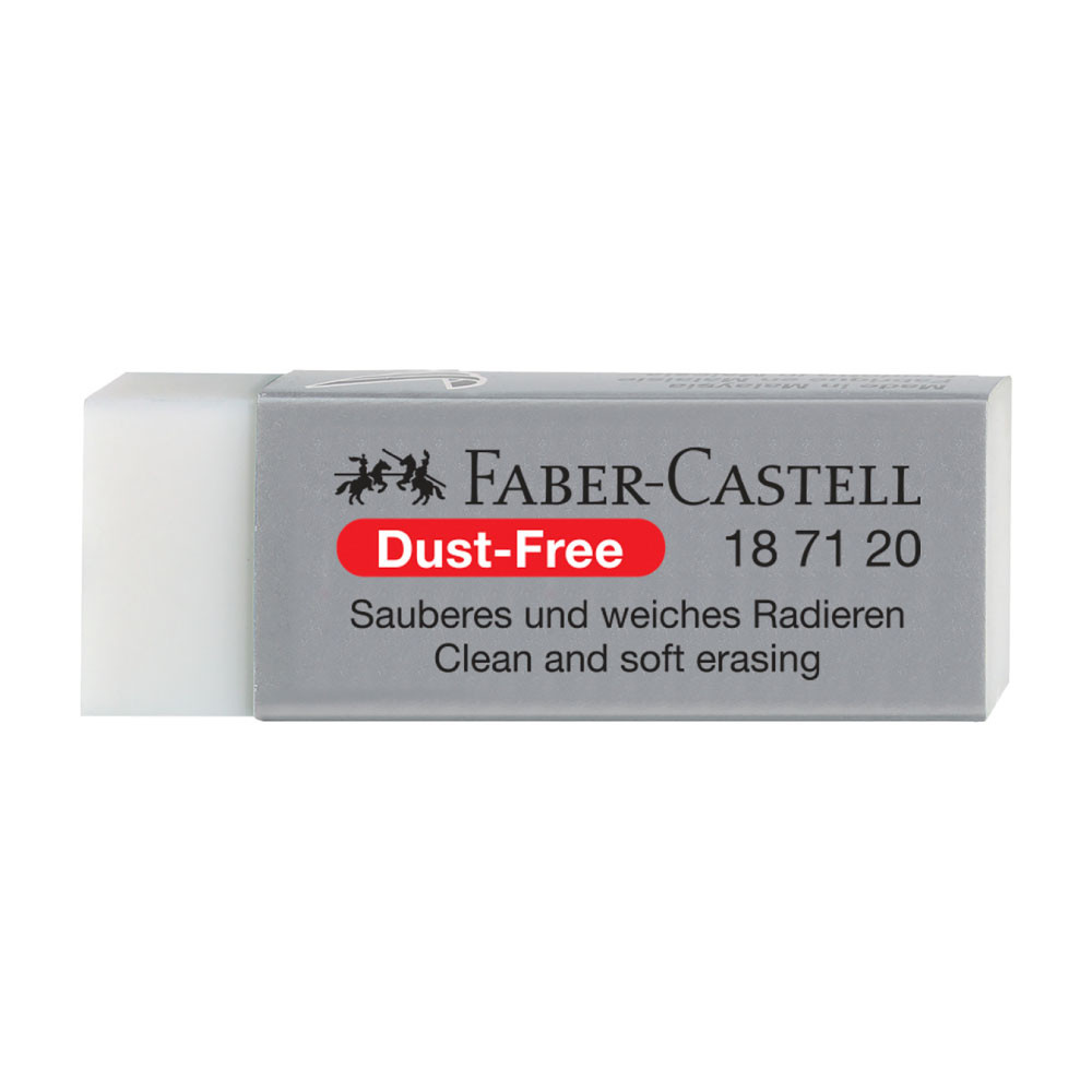 FABER-CASTELL Radierer Dust-free weiß liegend