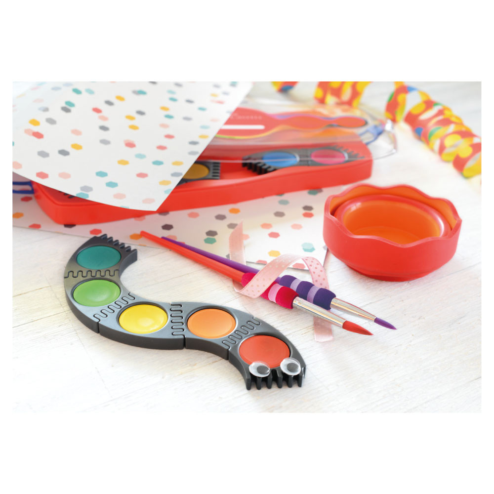 FABER-CASTELL Farbkasten Connector und Einzelfarben Wasserfarben