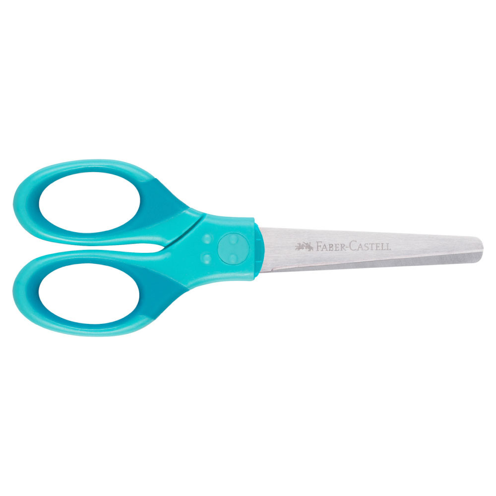 FABER-CASTELL Grip Schulschere türkis geschlossen