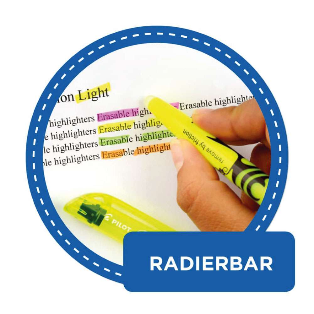 PILOT Textmarker FriXion Light Soft Texte markieren