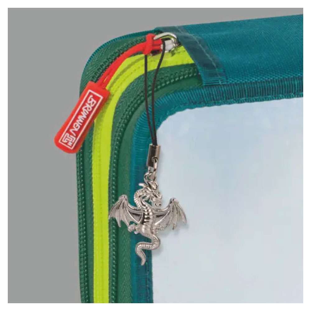 BRUNNEN Federmäppchen 3-Zip Drago Anhänger
