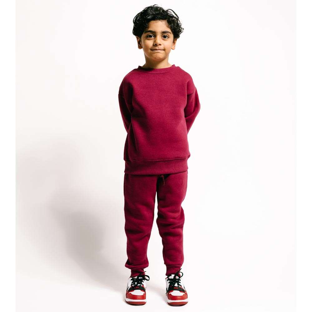 Children Urban Basic Jogginghose - Bordeaux Ganzkörperansicht