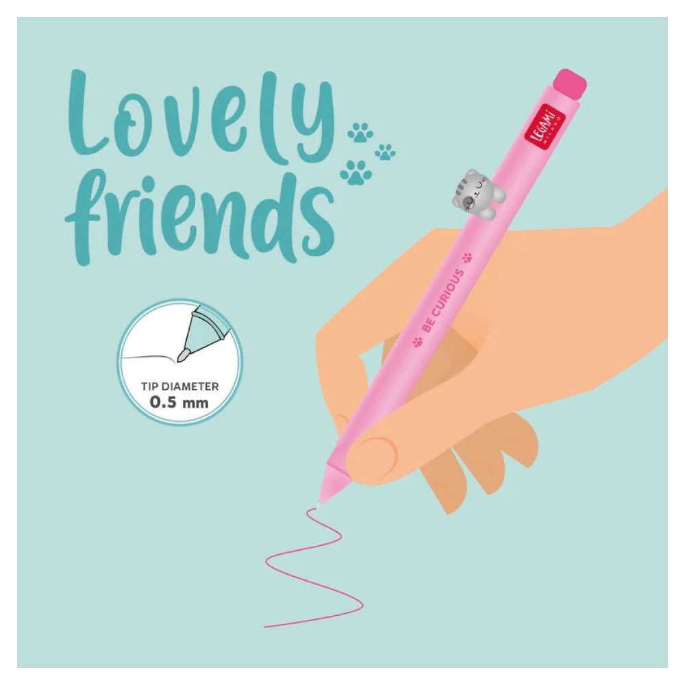 LEGAMI Gelstift Lovely Friends Kätzchen pink Strichbreite 0,5 mm