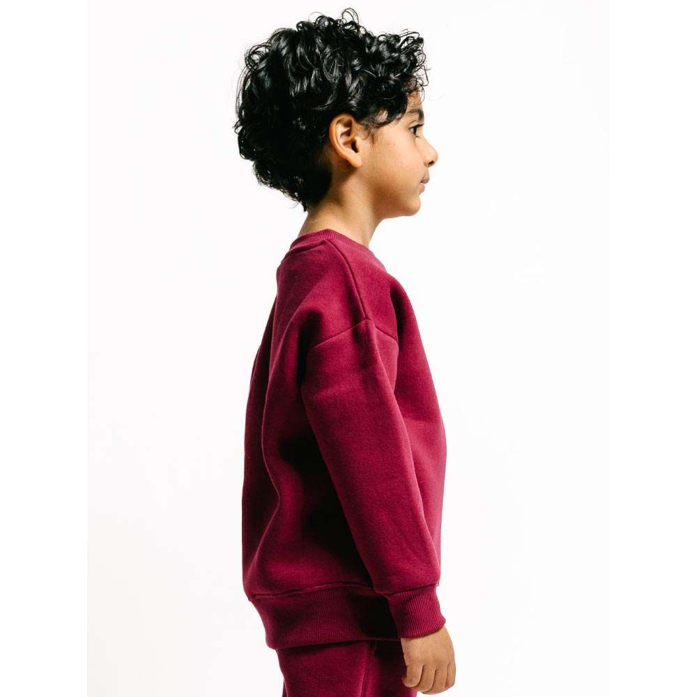 CHILDREN URBAN BASICS - Sweatshirt - Bordeaux seitlich