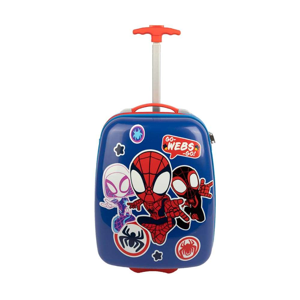 SCOOLI Kinderkoffer Trolley 16' - Spider Man Front