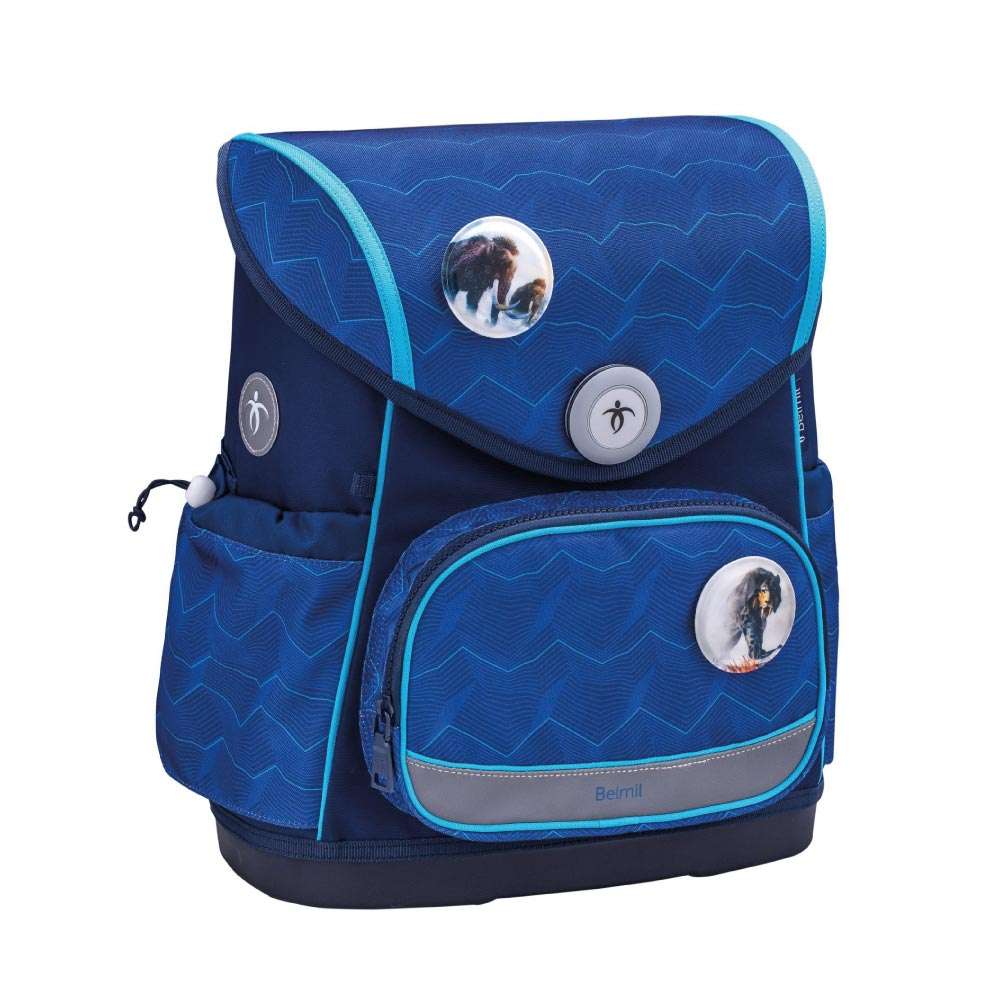 BELMIL Schulranzen COMPACT PLUS Set 5 tlg - Estate Blue Front